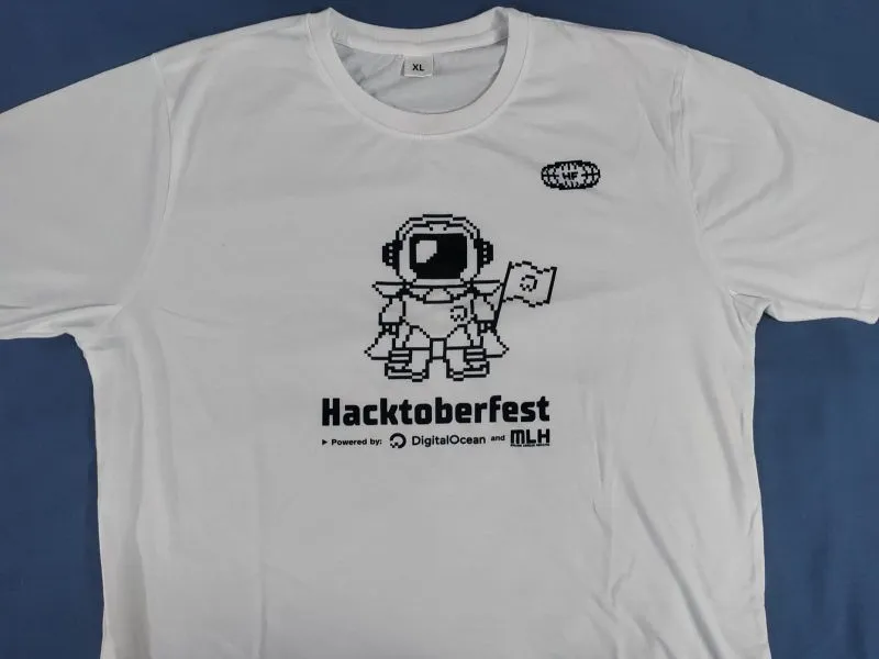 Completed Hacktoberfest and received the shirt