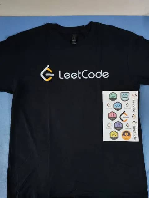 LeetCode sent the shirt